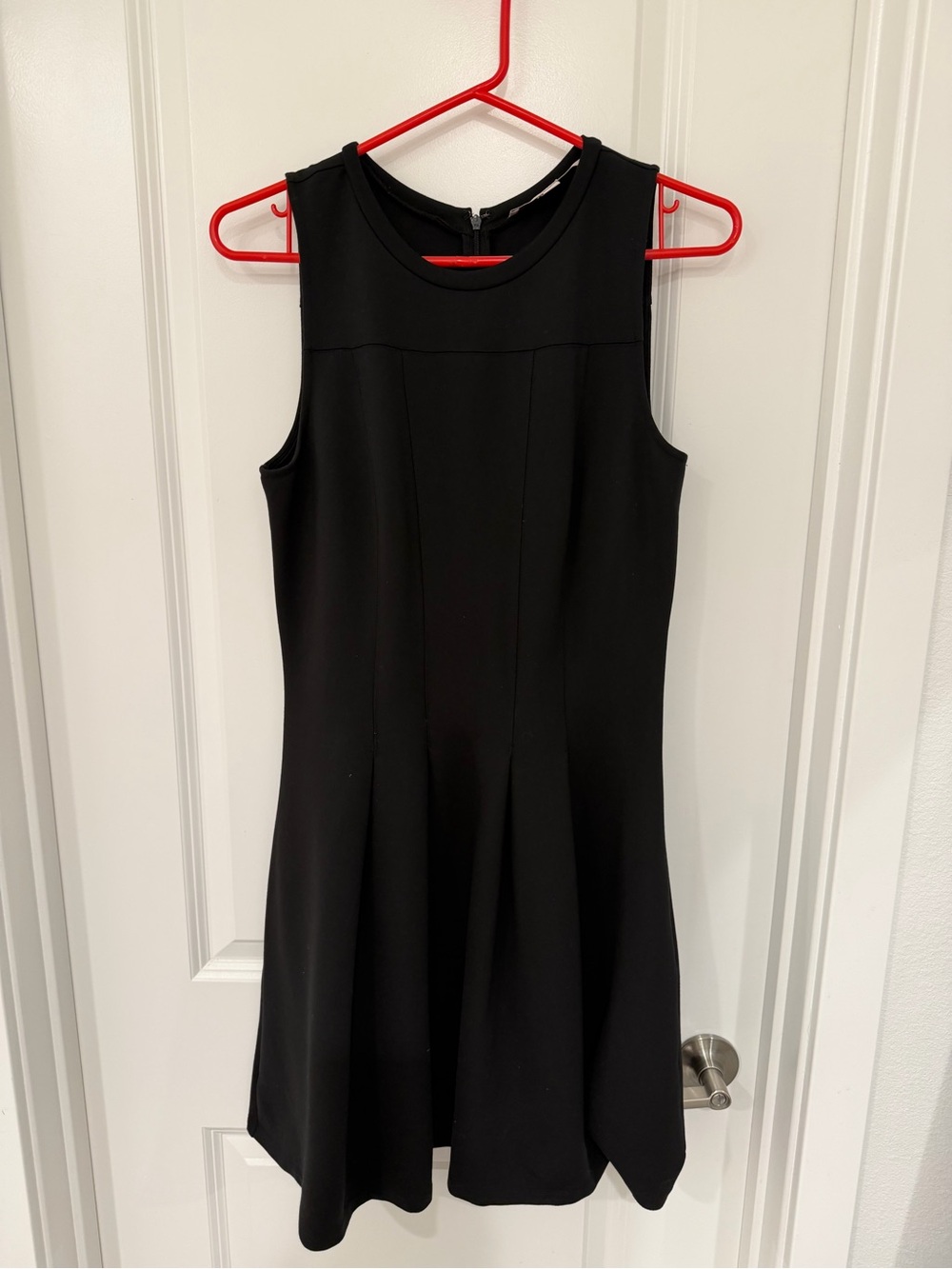 LOFT Black Sleeveless A-Line Mini Dress